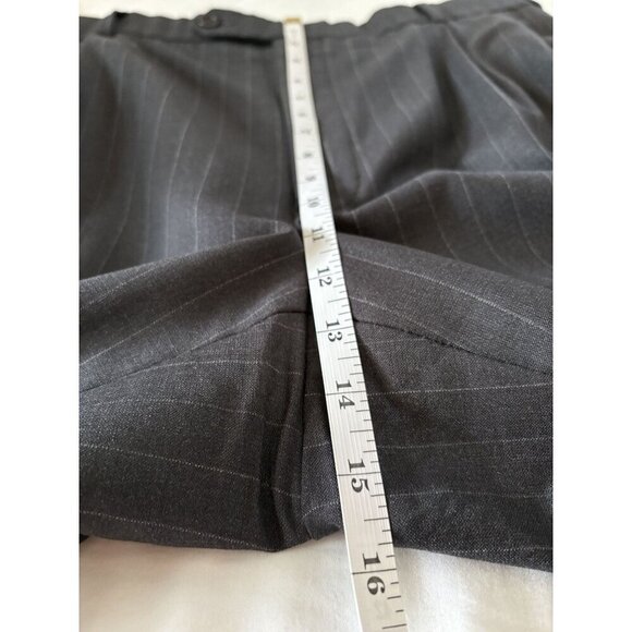 Brooks Brothers 346 Men's Pinstripe Dress Pants W38 L31 Gray Stretch Wool Blend - Picture 8 of 8
